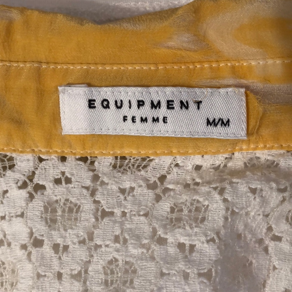 Button Down Blouse By Equipment Size M - image 7